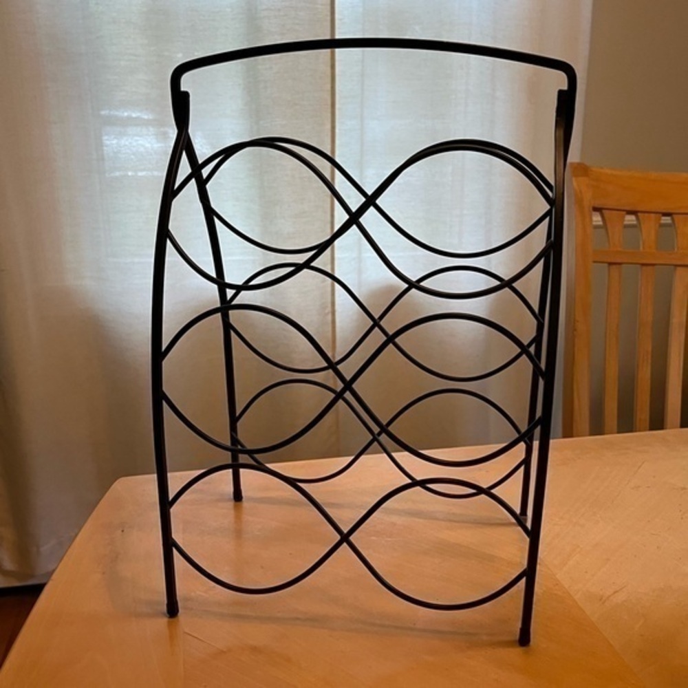 Metal Wine Rack 6 Bottle Tabletop
